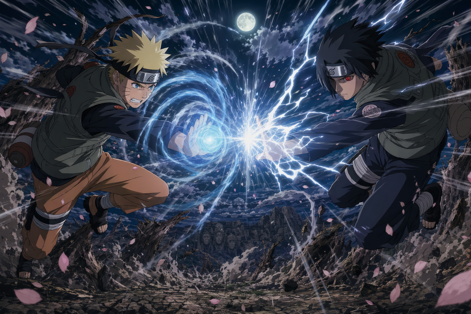 GPT-Image-2 Case · Youth Combat Key Visual (Naruto Shippuden Style)