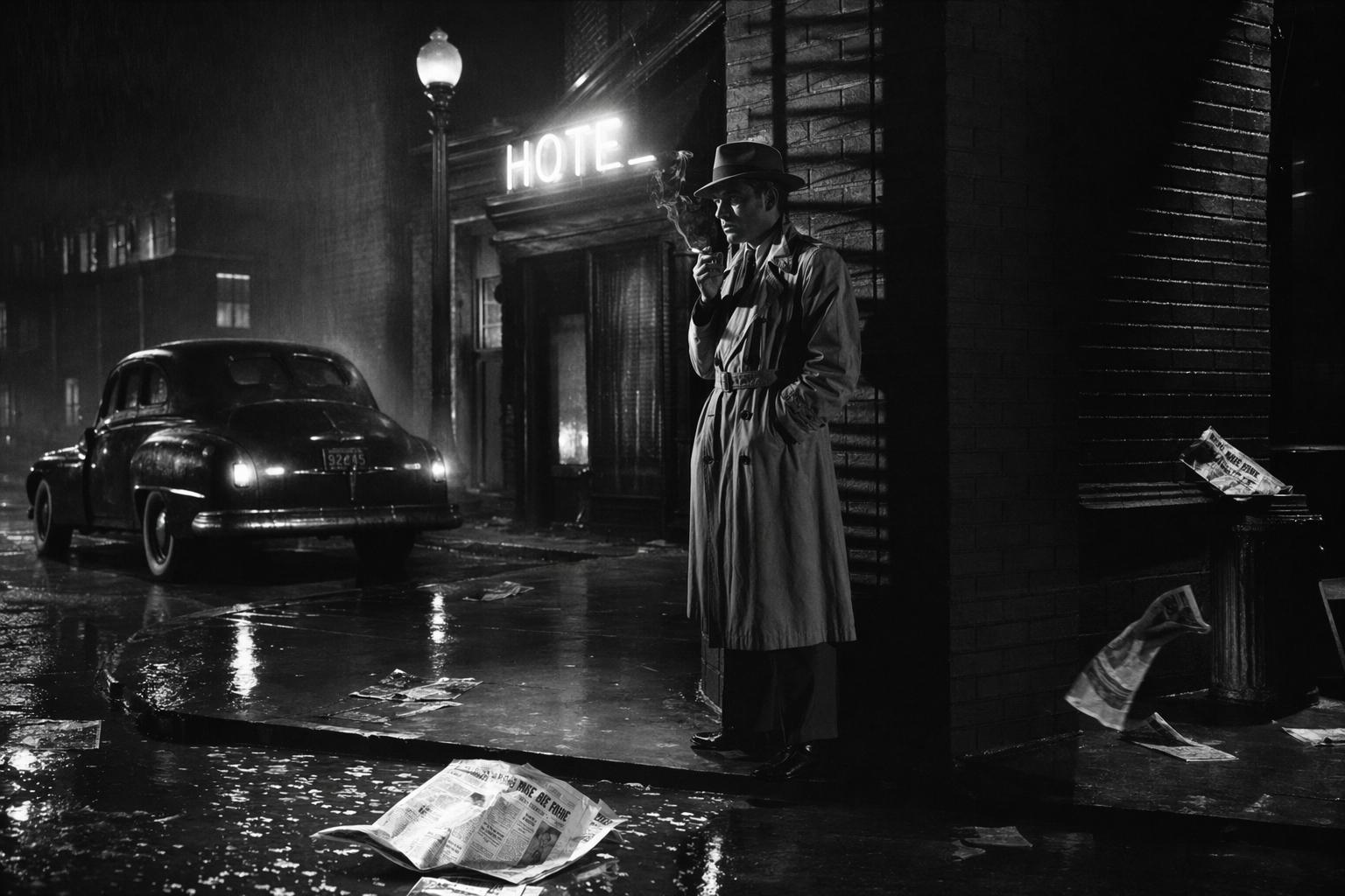 GPT-Image-2 Case · 1940s Film Noir Still