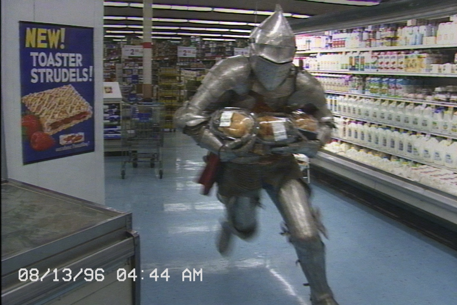 GPT-Image-2 Case Study · VHS Style Grocery Store Chaotic Freeze Frame