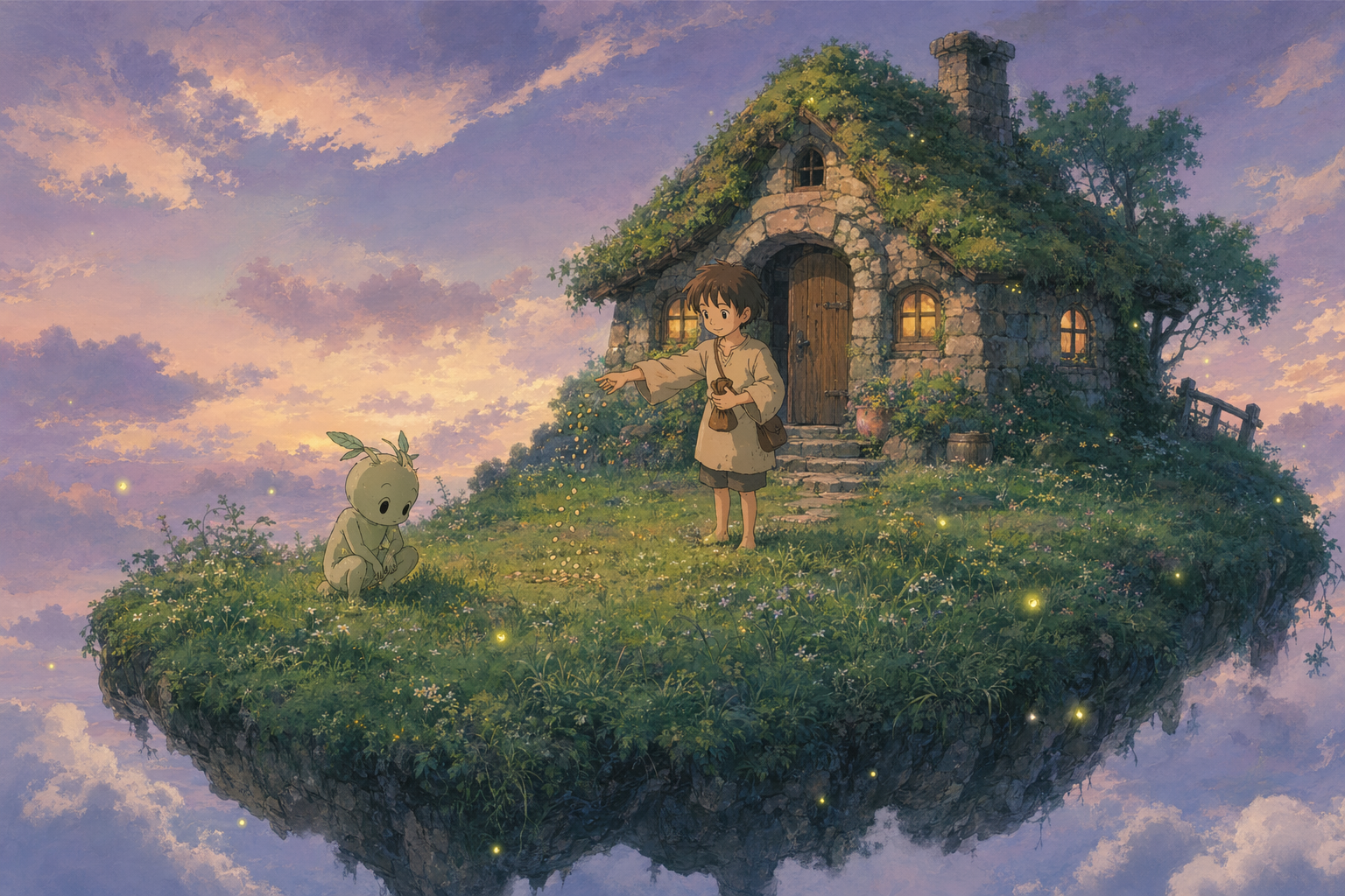 GPT-Image-2 Case · Dreamscape: Floating Garden