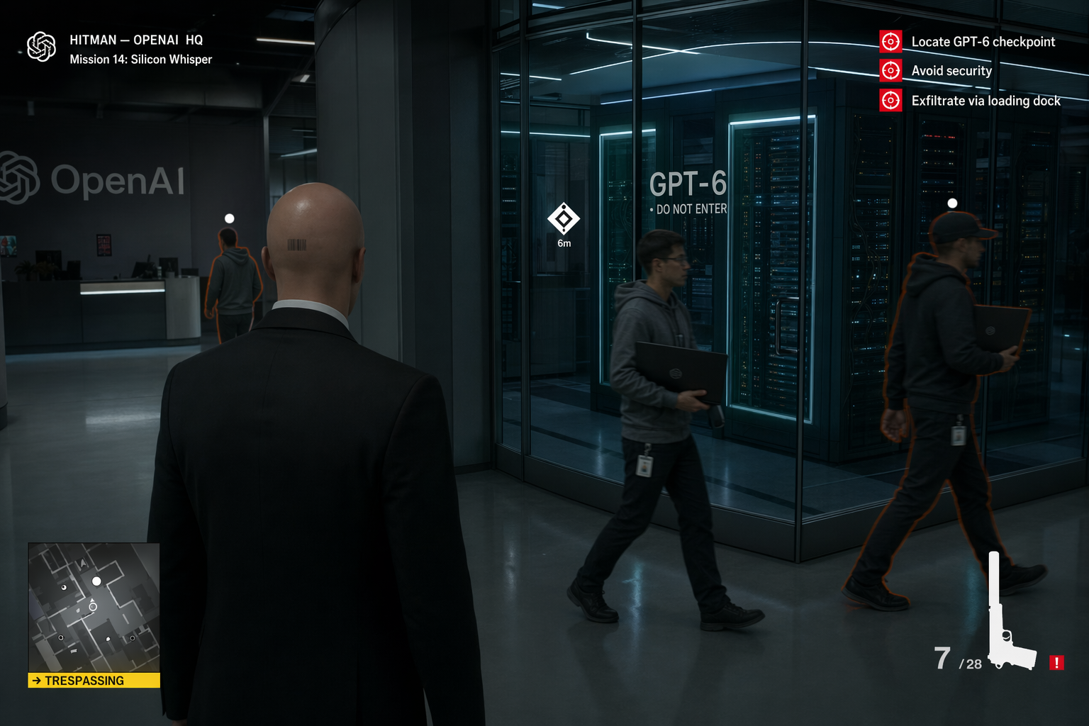 GPT-Image-2 Case · Hitman Game Demonstration — OpenAI Headquarters