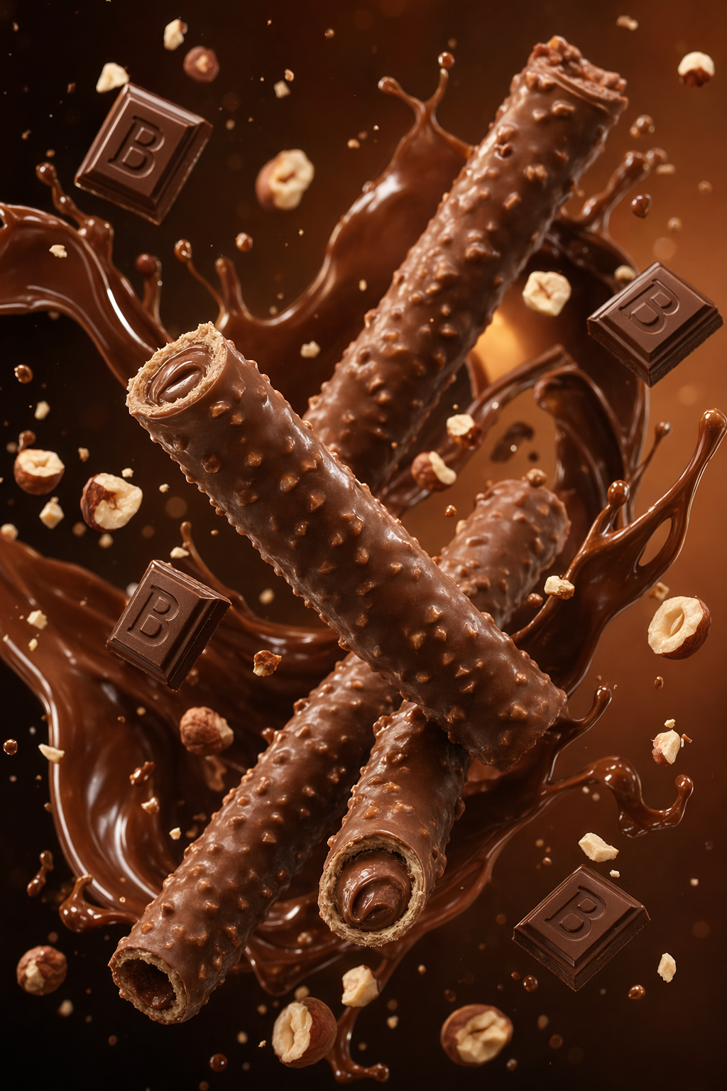 GPT-Image-2 Case · Chocolate Wafer Commercial Rendering