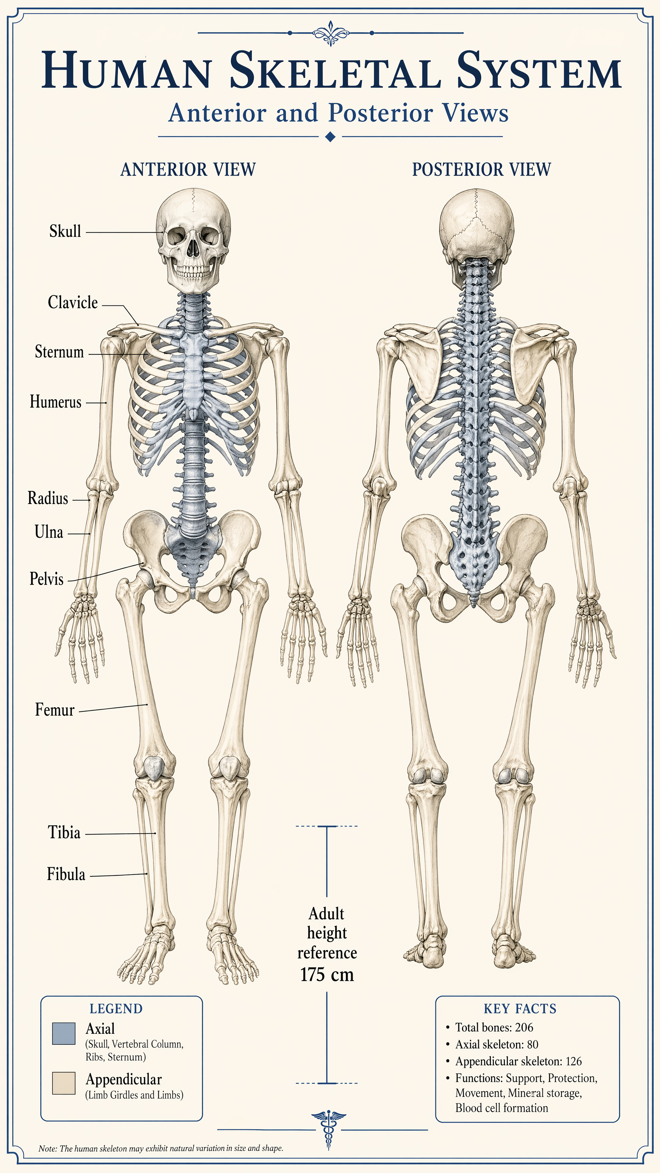 GPT-Image-2 Case · Human Skeletal System Poster