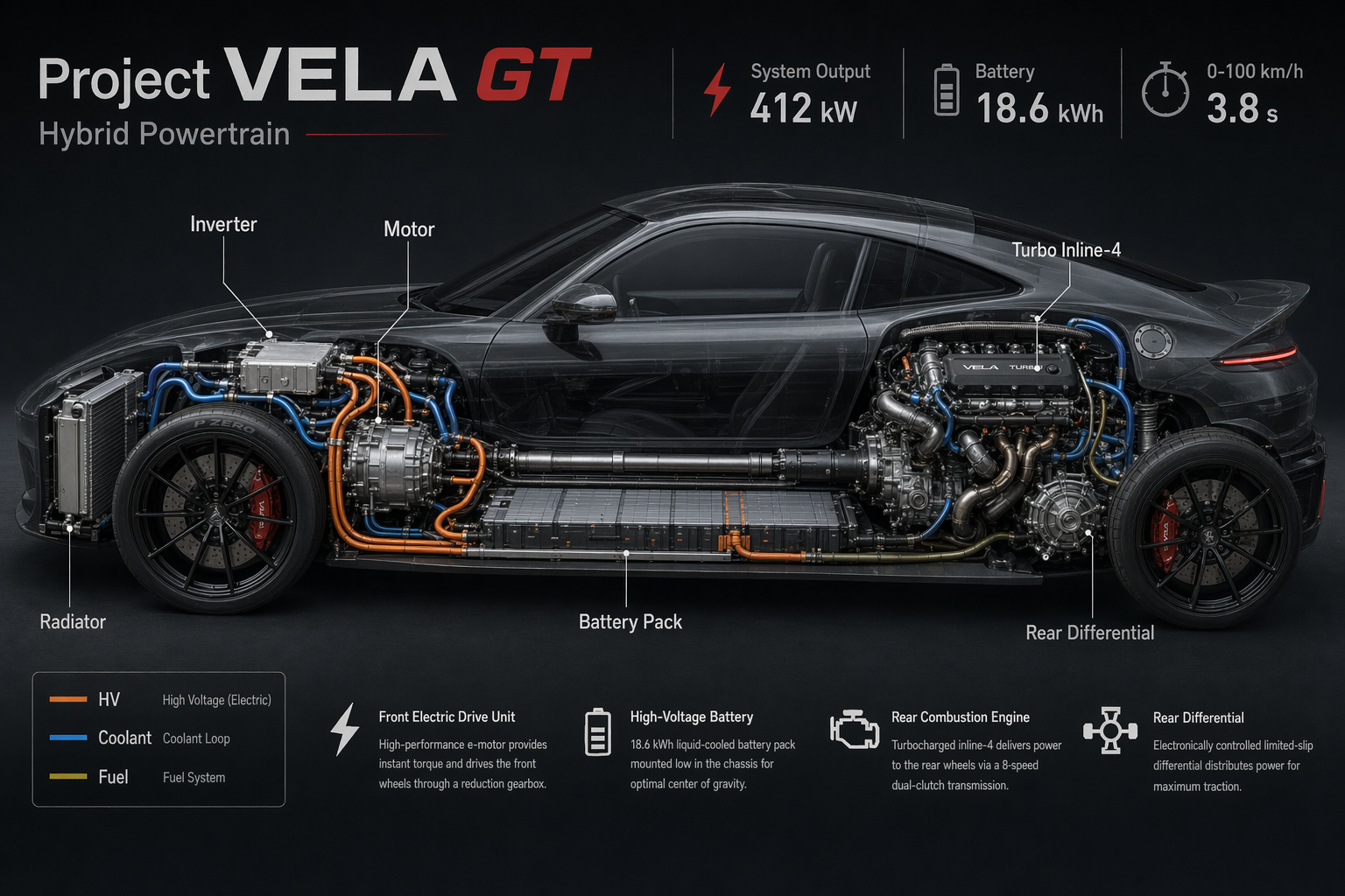 GPT-Image-2 Case · Transparent Cutaway of Automotive Powertrain